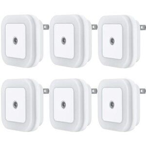 LED Night Light Lamp with Smart Sensor Dusk to Dawn Sensor 6 Pack